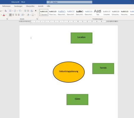 Mindmap in Word erstellen