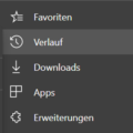 Verlauf in Edge anzeigen