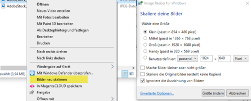 Image Resizer fuer Windows