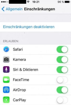 Apps auf einem iPhone einschränken ohne Jailbreak