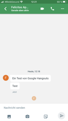 Smartphone App für Google Hangouts