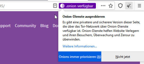 onion verfügbar