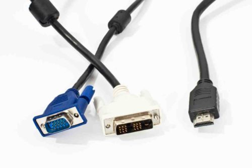 VGA, DVI und HDMI-Stecker