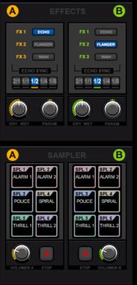 Effekte und Samples in DJ Promixer