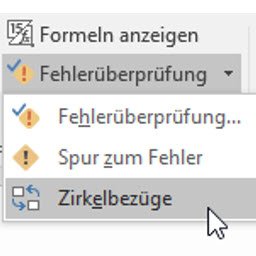 Excel Zirkelbezug finden Icon