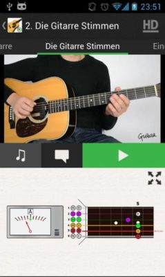 Screenshot von Gitarre lernen Anfänger LITE deutsch