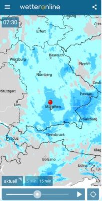 Regenradar App installieren deutsch auf einem Samsung-Smartphone