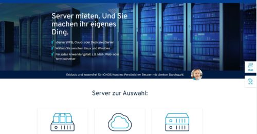 Server mit Java, Python oder PHP bei 1und1 IONOS mieten