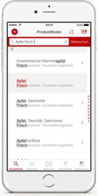 Screenshot der Gesundheits-App Broteinheiten Rechner Pro