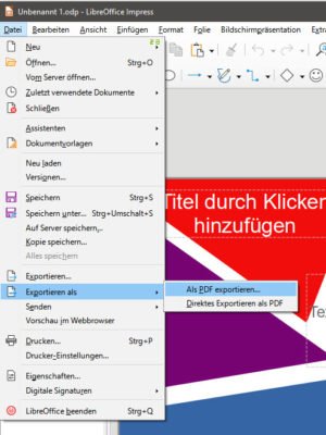 ODP in PDF umwandeln