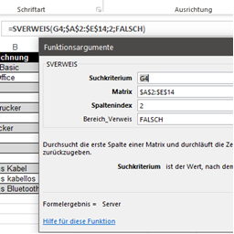 sverweis excel