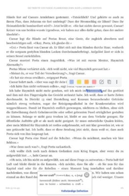 Screenshot der Amazon Kindle Ebook Reader App