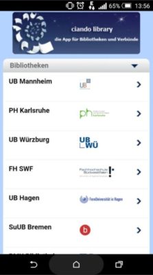 Screenshot aus ciando Library 