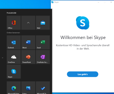 Skype in Windows 10
