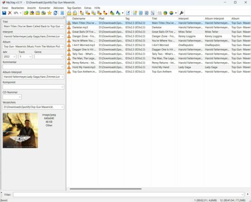 TuneFab Spotify Music Converter fügt auch die ID3-Tags nebst Conver ein