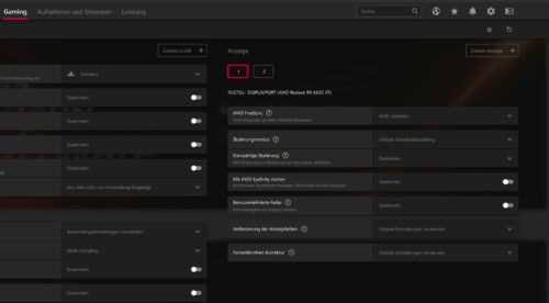 Radeon Software Anpassungen wie AMD Eyefinity