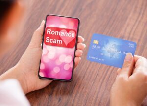 Romance-Scam auf Smartphone