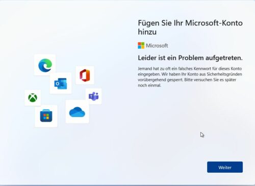 Windows 11 ohne Microsoft-Konto