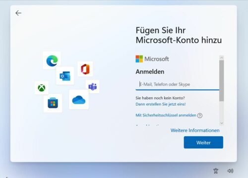 Windows 11 ohne Microsoft-Konto installieren