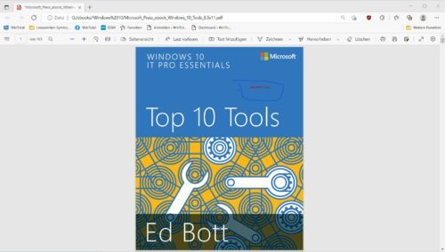 Microsoft Edge als kostenloser PDf-Reader