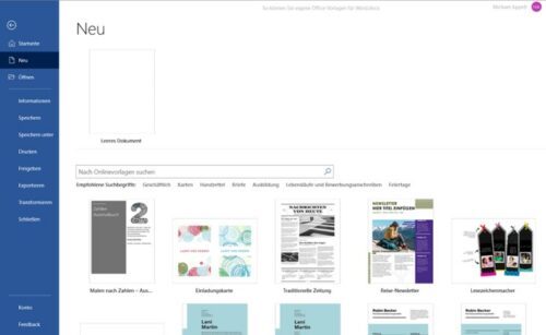 Word, Excel und PowerPoint bieten viele kostenlose Office-Vorlagen.