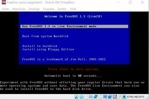 DOS-Programme unter Windows 10 sind mit FreeDOS möglich.