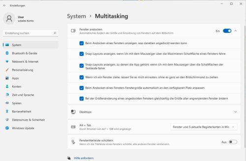 Multitasking Windows 11 Snap Layouts