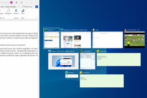 Snap Assist in Windows 10