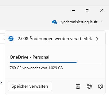 Integration OneDrive in Windows 11