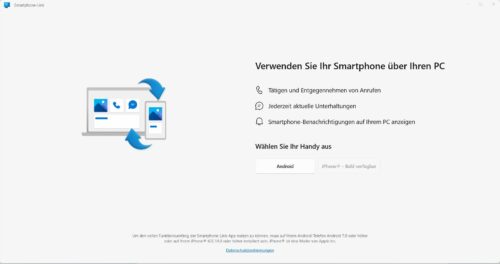 smartphone Link noch nicht für iphone überall verfügbar