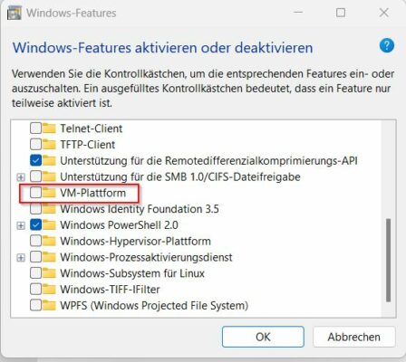 VMP für mehr Spieleperformance in Windows 11 abschalten