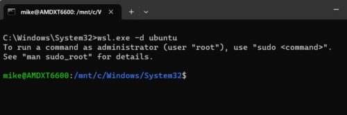 Ubuntu gestartet