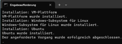 wsl install