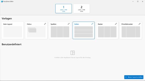 FancyZones Layout-Editor