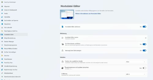 Hostsdatei-Editor