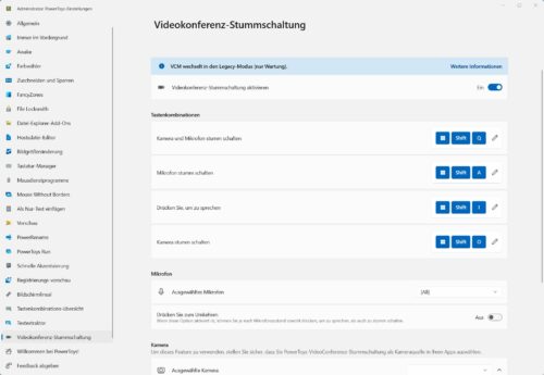 Videokonferenz-Stummschaltung