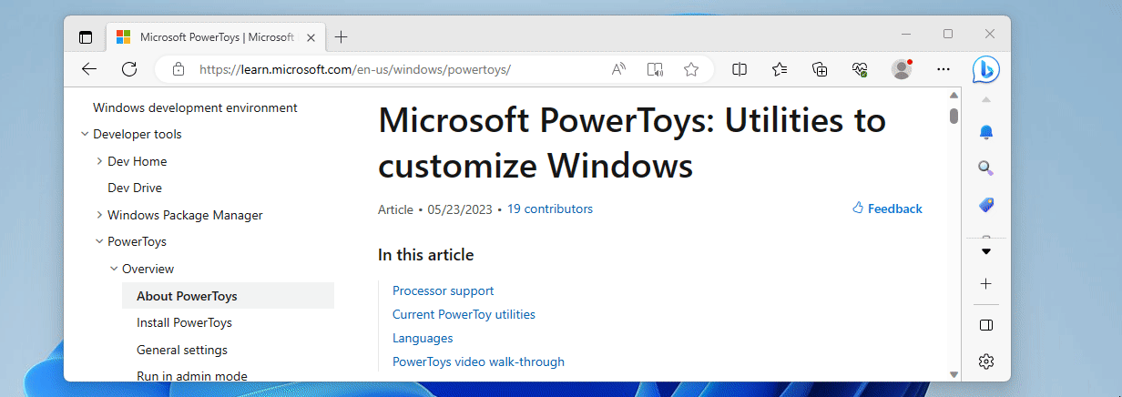 Microsoft PowerToys Zuschneiden und Sperren in Aktion