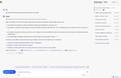 Antworten vom Copilot
