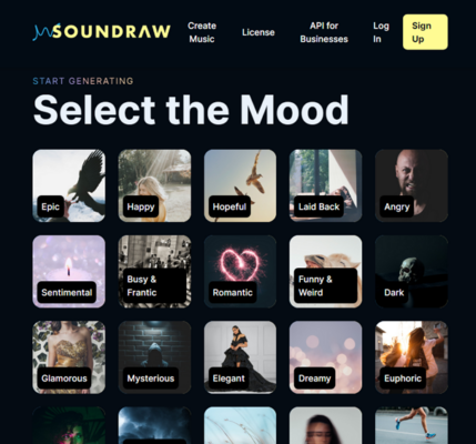 Soundraw kann kostenlos KI-Songs erstellen