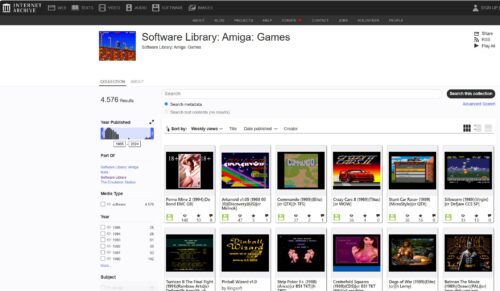 Software Library Amiga Games