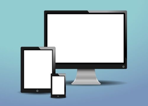 Größen von TV, Bildschirm, Tablet oder Handys werden oft in Zoll angegeben