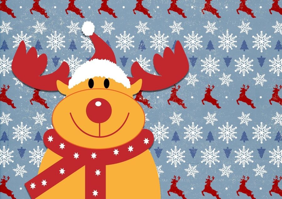 rudolph, reindeer, christmas, happy, cartoon drawing, cute, snowflakes, deer, christmas background, christmas wallpaper, christmas, christmas, christmas, christmas, christmas, christmas background, christmas background