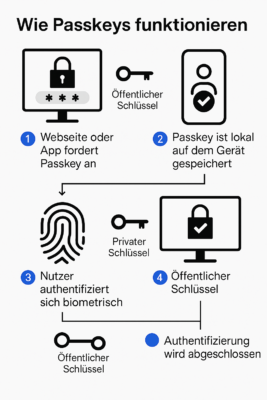 Wie Passkeys funktionieren