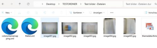 Gespeicherte Bilder aus der Mail