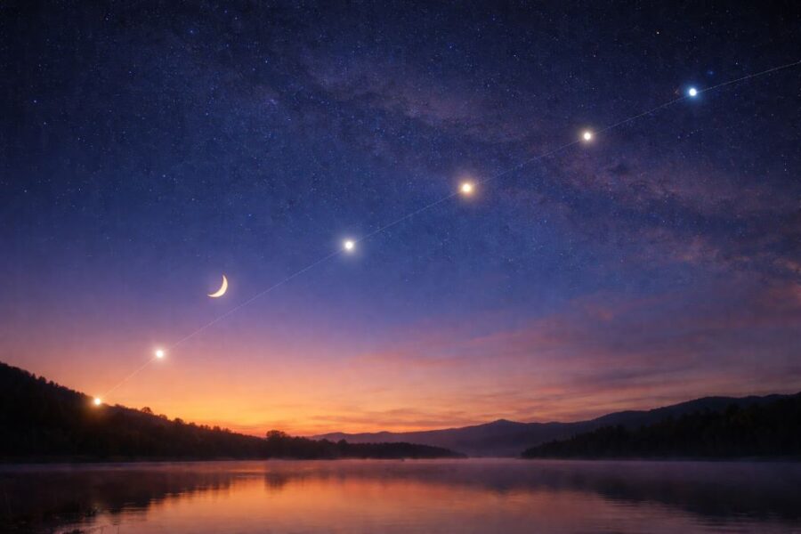 Planetenparade Termine