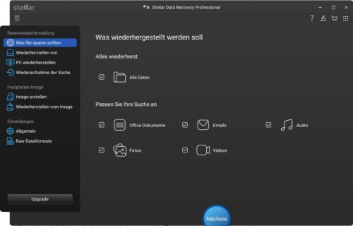 Stellar Data Recovery Professional