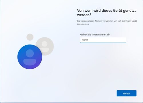 Lokaler Account statt Microsoft-Konto