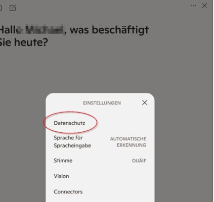 Chatverlauf in Microsoft Copilot löschen