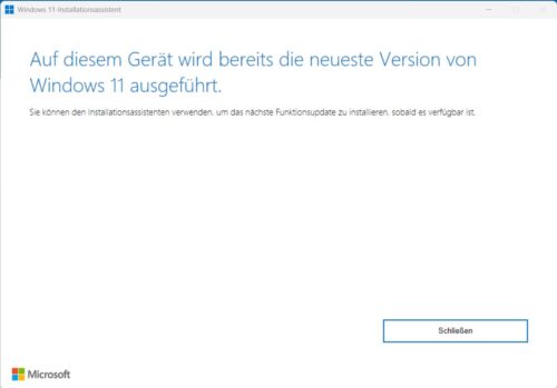 Windows 11 Installationsassistent