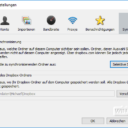 Dropbox-Einstellungen Dropbox-Einstellungen